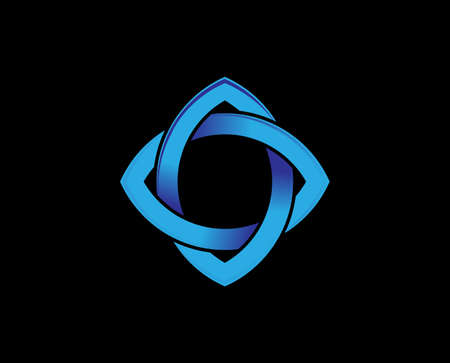 Luxury Abstract Business logo design. isolated circle icon symbol signのイラスト素材