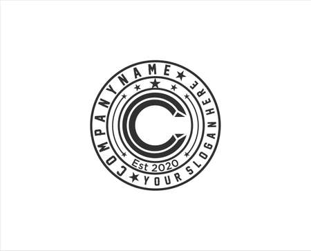 Logotype Orange Letter O shape of orange. for any company like business relate to food. fruit. store. market. technology. business and otherのイラスト素材