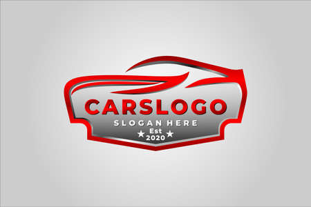 vector car design. custom auto garage design concept illustrationのイラスト素材