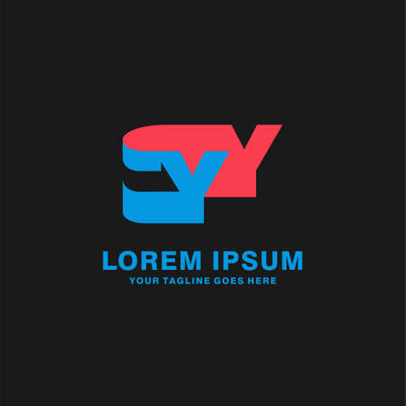 combination letter Y and Y monogram icon concept and letter mark style usable design illustration for business. industry. technology web icon design elementのイラスト素材