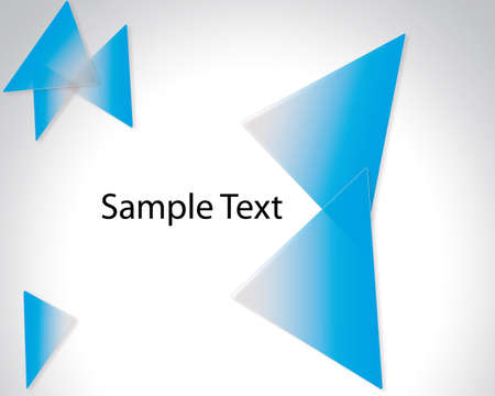 blue triangle with textのイラスト素材