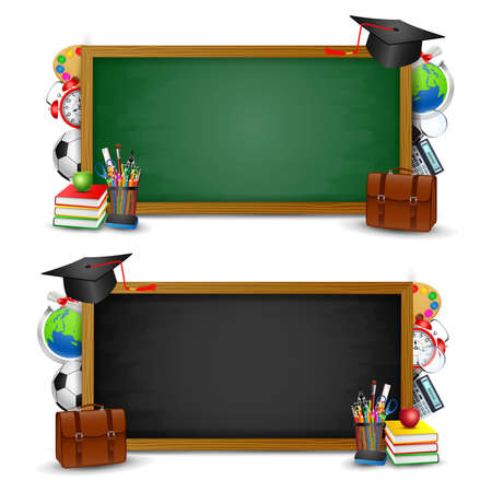 Back to school background, illustration.の写真素材