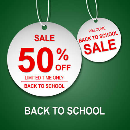 Back to school sale background.illustrationの写真素材