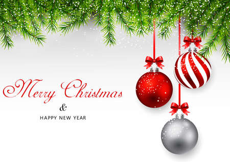 Merry christmas and Happy New year.のイラスト素材