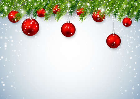 Christmas decoration background. Vector.のイラスト素材