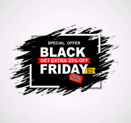 Black friday sale banner.vector illustrationのイラスト素材
