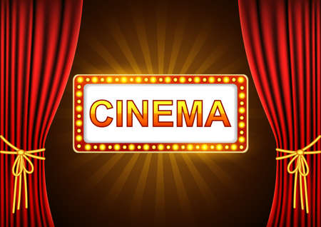 cinema design over black background.vector illustrationのイラスト素材