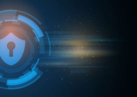 Isometric internet security lock business concept. personal information data connection pc smartphone future technology.  illustrationの写真素材