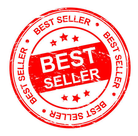 Best seller stamp, illustrationの写真素材