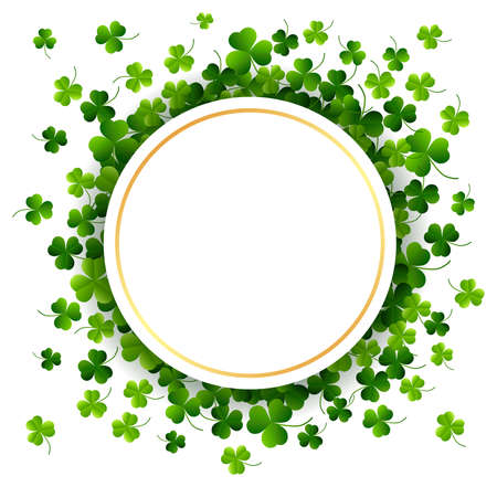 St. Patricks Day, abstract background with paper.  illustrationの写真素材