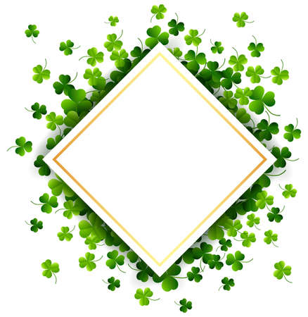 St. Patricks Day, abstract background with paper. illustrationの写真素材