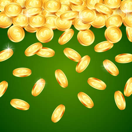 illustration of coin backgroundの写真素材