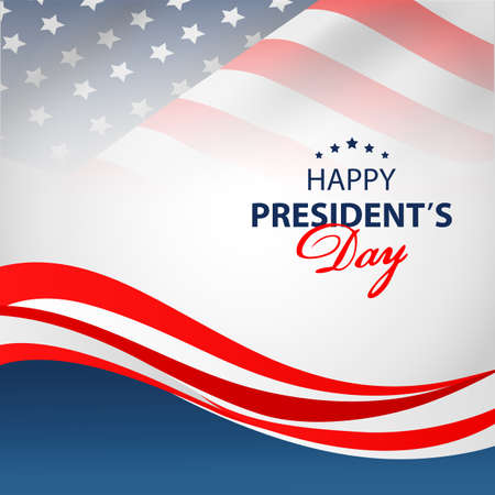 Happy Presidents Day background. illustrationの写真素材