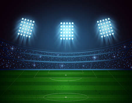 Soccer Stadium Background. illustrationの写真素材