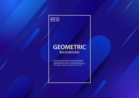 Abstract background.Trendy gradient shapes composition. Vector illustrationのイラスト素材