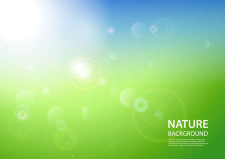 Abstract light nature background. Vector Illustrationのイラスト素材