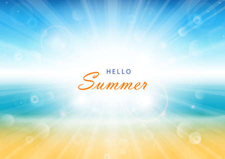 Abstract summer background. Vector Illustrationのイラスト素材
