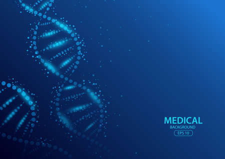 Abstract DNA digital background. Vector Illustrationのイラスト素材