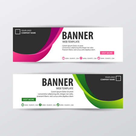 Abstract design banner concept. Vector illustrationのイラスト素材