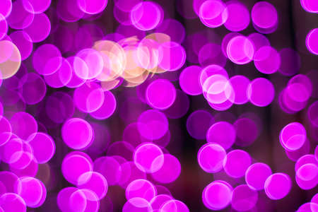 Bokeh Pink light at night.の写真素材