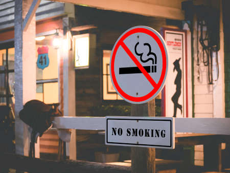 No smoking in the restaurant.の写真素材