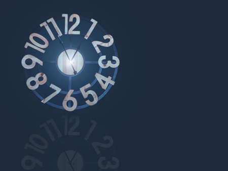 Clock made of wood, background and texture.
