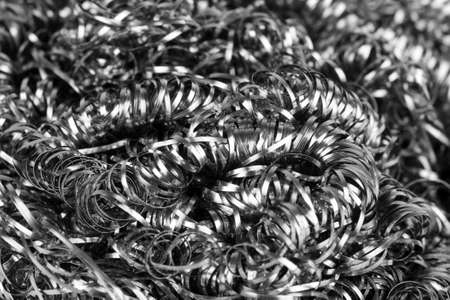 Abstract background of metal spongeの写真素材