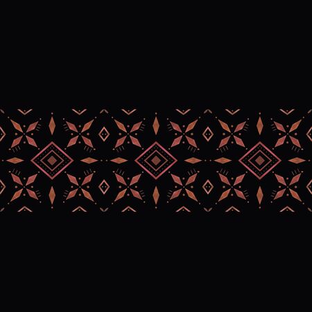 Watercolor ethnic pattern. Ornamentの写真素材