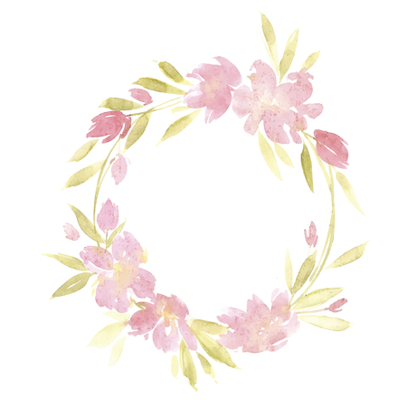 Flowers watercolor vector illustration. Mother s Day, wedding, birthday, Easter, Valentine s Dayのイラスト素材