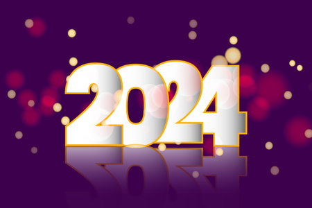 Happy New Year 2024 luxury background.のイラスト素材