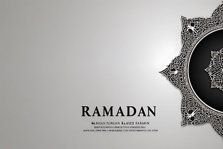 Ramadan Kareem background with arabic pattern. Vector illustrationの素材