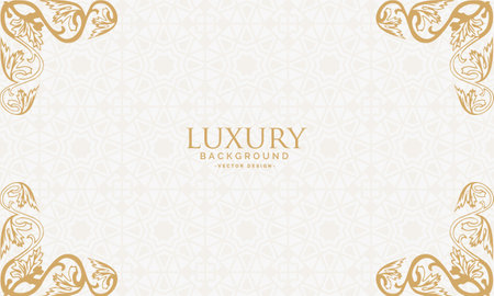 Luxury ornamental background with gold frame and place for textのイラスト素材