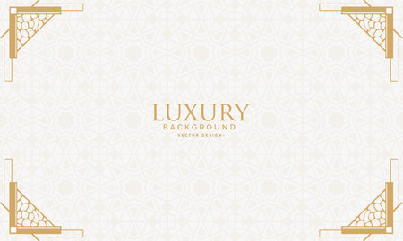 Luxury line art ornamental background. Template for design. Vector illustrationのイラスト素材