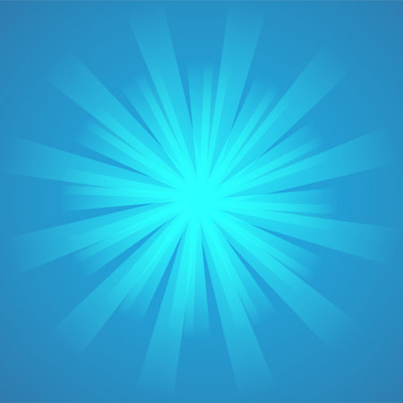 Abstract blue background with radial rays. Vector illustration. EPS 10.のイラスト素材