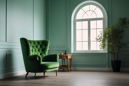 smiling indian businessman in suit sitting at table in office cafeの素材