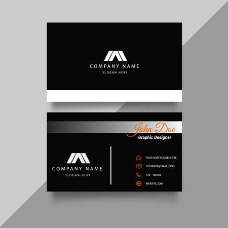 Modern Creative and Clean Business Card Template. Vector Illustration EPS10のイラスト素材