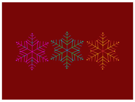Snowflake Icon Vector Template Illustration Design