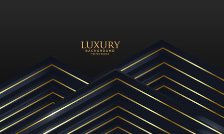 Luxury geometric background with golden lines. Vector illustration design.のイラスト素材