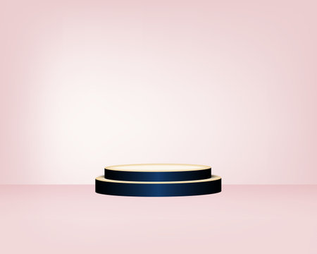 Abstract scene podium mockup. Award ceremony concept. 3d renderのイラスト素材