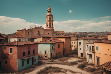 View of the old town of Tarragona, Catalonia, Spainの素材