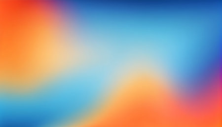 Abstract background in blue and orange colors. Vector illustration for your design.の素材