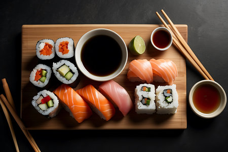 Luxury dining room in modern house. 3d rendering.の素材