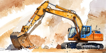 Beautiful floral background with orange flowers and butterfly. Flat lay, top viewの素材