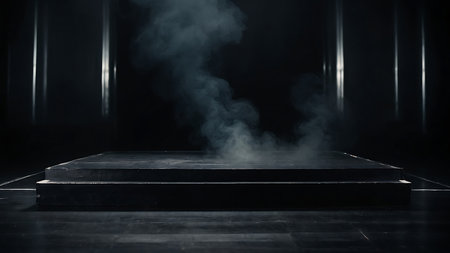 Abstract smoke on a dark background. The concept of the night clubの素材