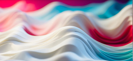 abstract background of multicolored silk or satin fabric textureの素材