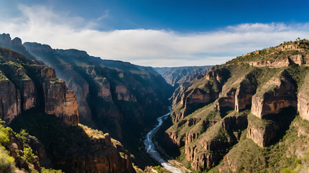 Panoramic view of the Grand Canyon of the Gunnison.の素材