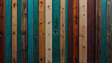 Wooden planks of different colors. Backgrounds and textures.の素材