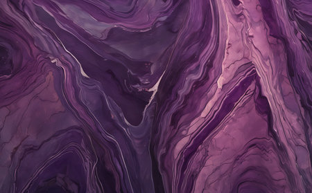 Abstract background of acrylic paint in purple tones. Liquid marble texture.の素材