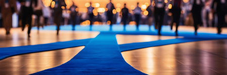 Blurred image of a group of people in yoga class at the gymの素材