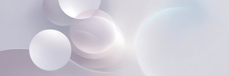 Abstract background with circles. 3d rendering, 3d illustration.の素材